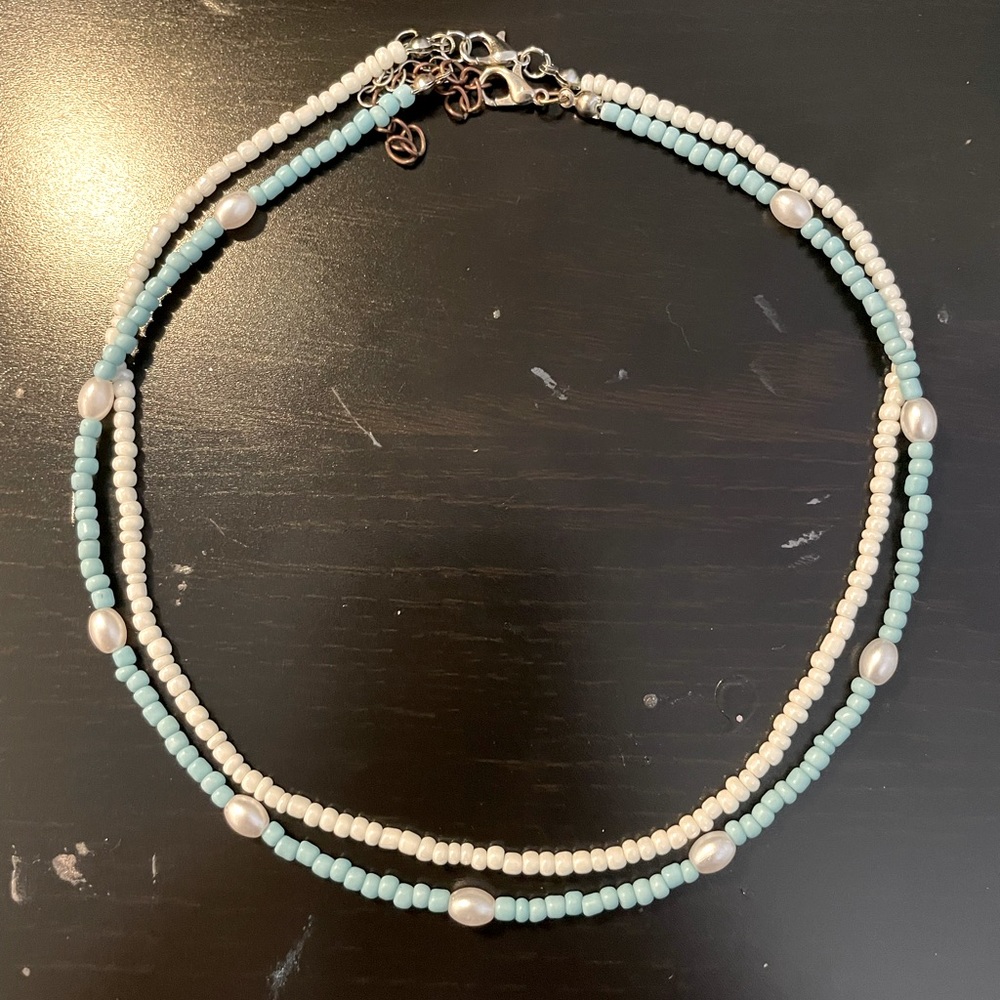 Pearl Decor Beaded Necklace Set
